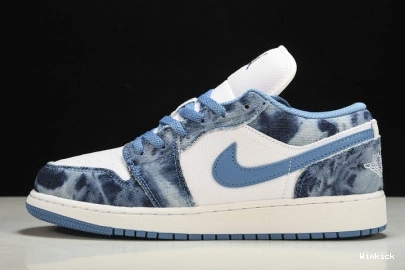DM8947-100 Jordan 1 Low Air “Washed Denim” 0919